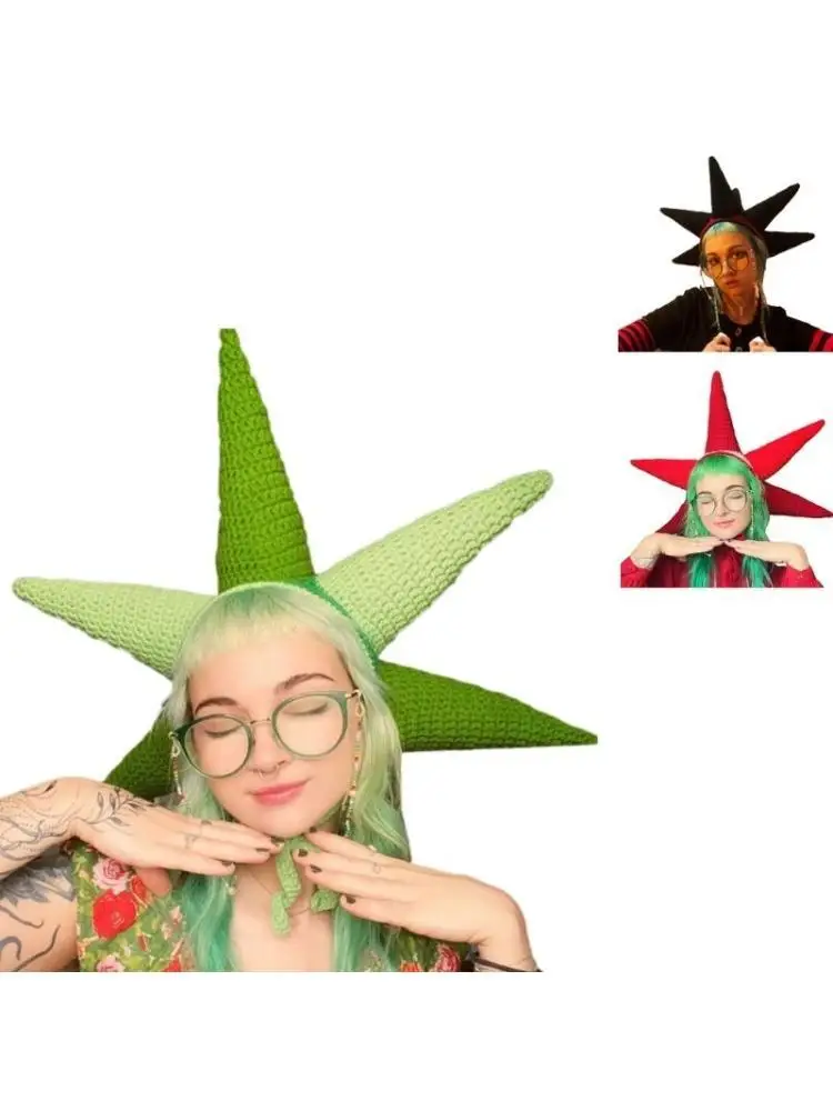 

652F Sea-Urchin Headgear Oversized Hat Party Holiday Hat for Teens Men Women