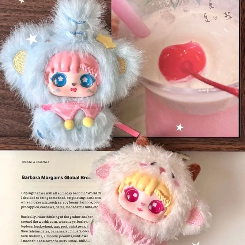 Oryginalna seria Sanmi Little Treasure Hand In Hand, urocza pluszowa zawieszka, blind box, urocza dekoracja do plecaka, zabawka, prezent-niespodzianka.