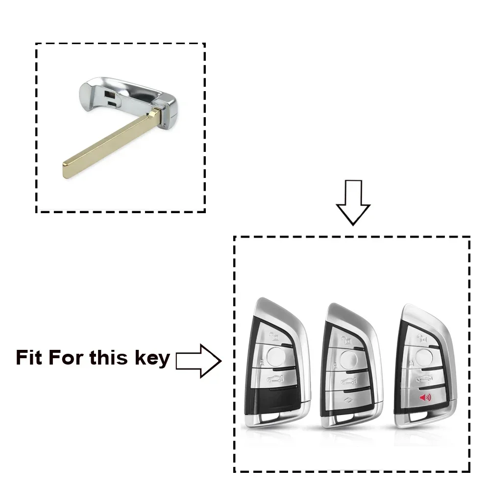 KEYYOU Smart Remote Chiave Keyless Entry Key Lama per BMW F CAS4 5 7 Serie X5 X6 2014 2015 2016 inserto Di Emergenza Auto Stelo della Chiave