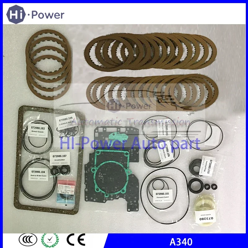 

A340 A340E A340F Automatic Transmission Overhaul Kit Friction Plate Kit For Toyota Gearbox Disc Part Repair Kit