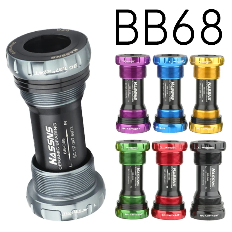 

Bsa 68 Ceramic Bicycle BB BB68 Bottom Bracket Central Movement Mtb Road Bike Bsa 24mm Bottom Bracket 68mm Bottom Bracket
