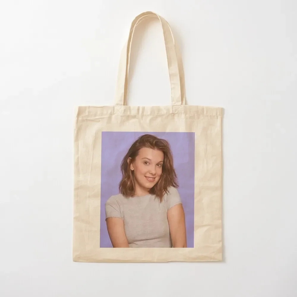 

smile face millie Tote Bag tote bags men women Canvas stote Women's shopper