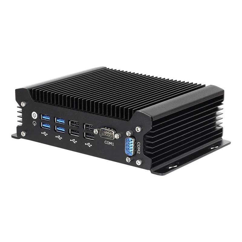 XCY 팬리스 IoT 산업용 미니 PC 인텔 코어 I5-1335U 2개 COM RS232 포트 2개 LAN 포트 8개 USB 포트 WiFi SIM 4G LTE 윈도우 10/11 리눅스 PXE WOL 지원 썸네일 3