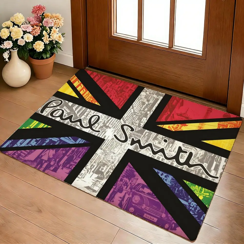 P-PaulS-SmithS Floor Mat Cozy Flannel Soft Thick Non-Slip Mat For Living Room Bedroom Kitchen Decor Rugs