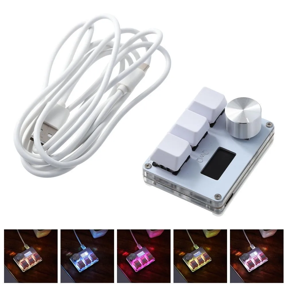 

SayoDevice OSU Keyboard O3C Rapid Trigger Hall Switches Magnetic Red Switches Keyboard With Knob Screen Copy Paste