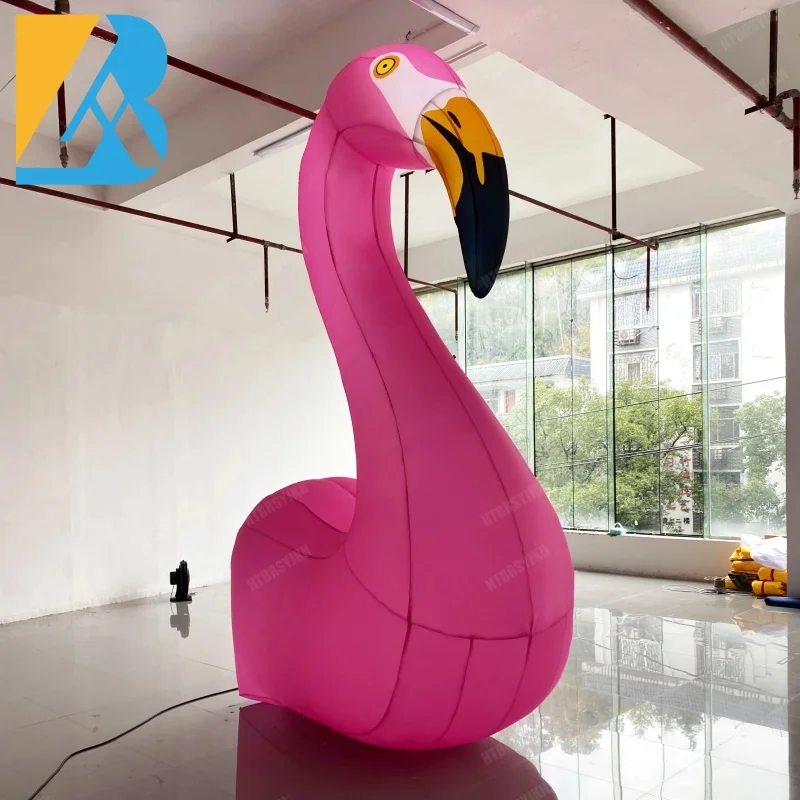 Op Maat Gemaakte Opblazen Dieren Gigantische Opblaasbare Flamingo 'S Voor Flamingo-Themafeestspeelgoed