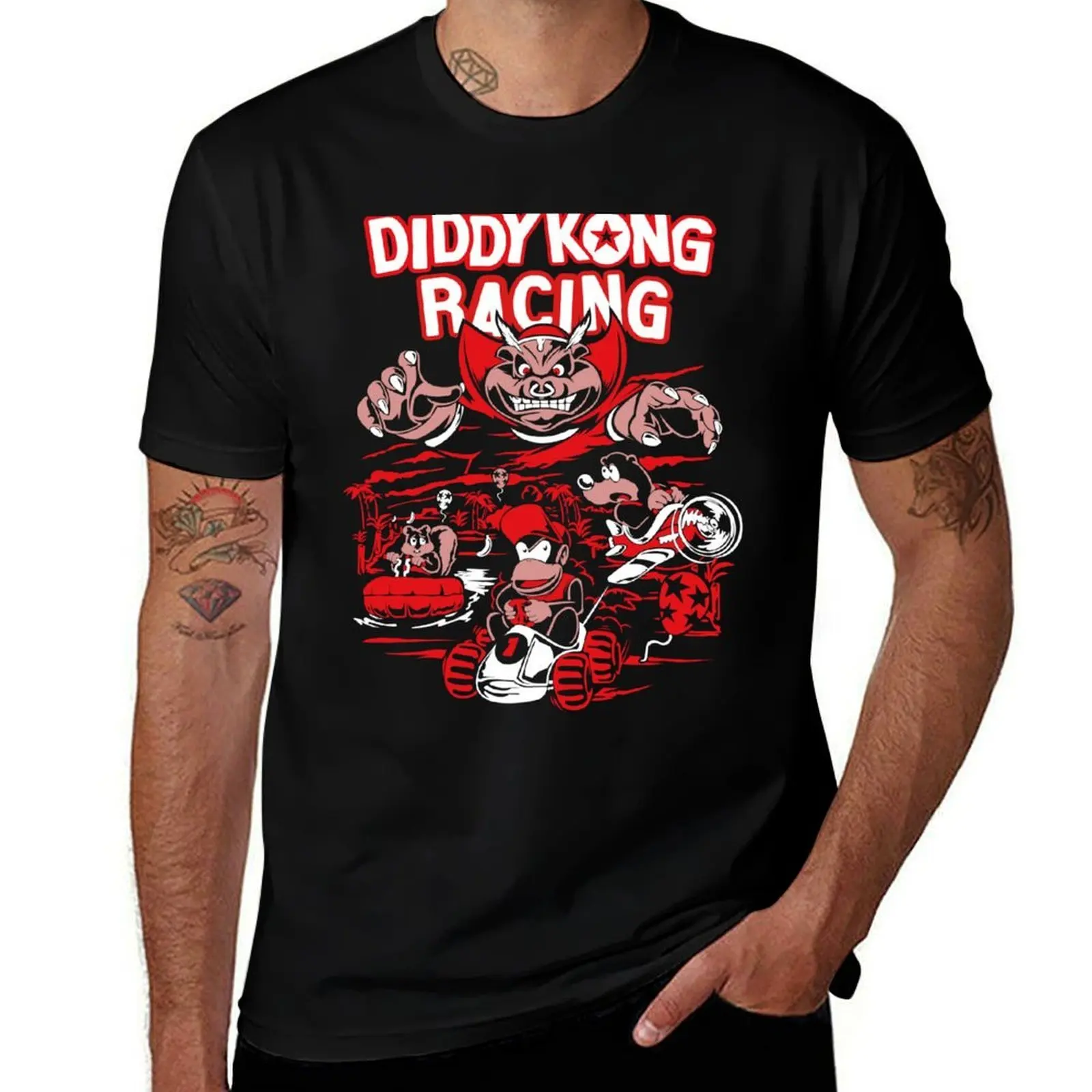 

Diddy Kong Racing T-Shirt Short sleeve tee quick-drying street wear mens plain t shirts