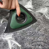 Mini Pet Hair Remover Triangle - Great for Bedding, Couch, Car Interior Detailing, Home, Furniture Handheld Professional Reusabl