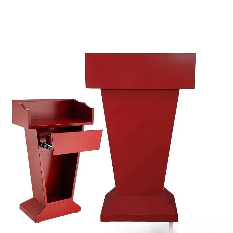 

Stainless steel lectern property registration desk