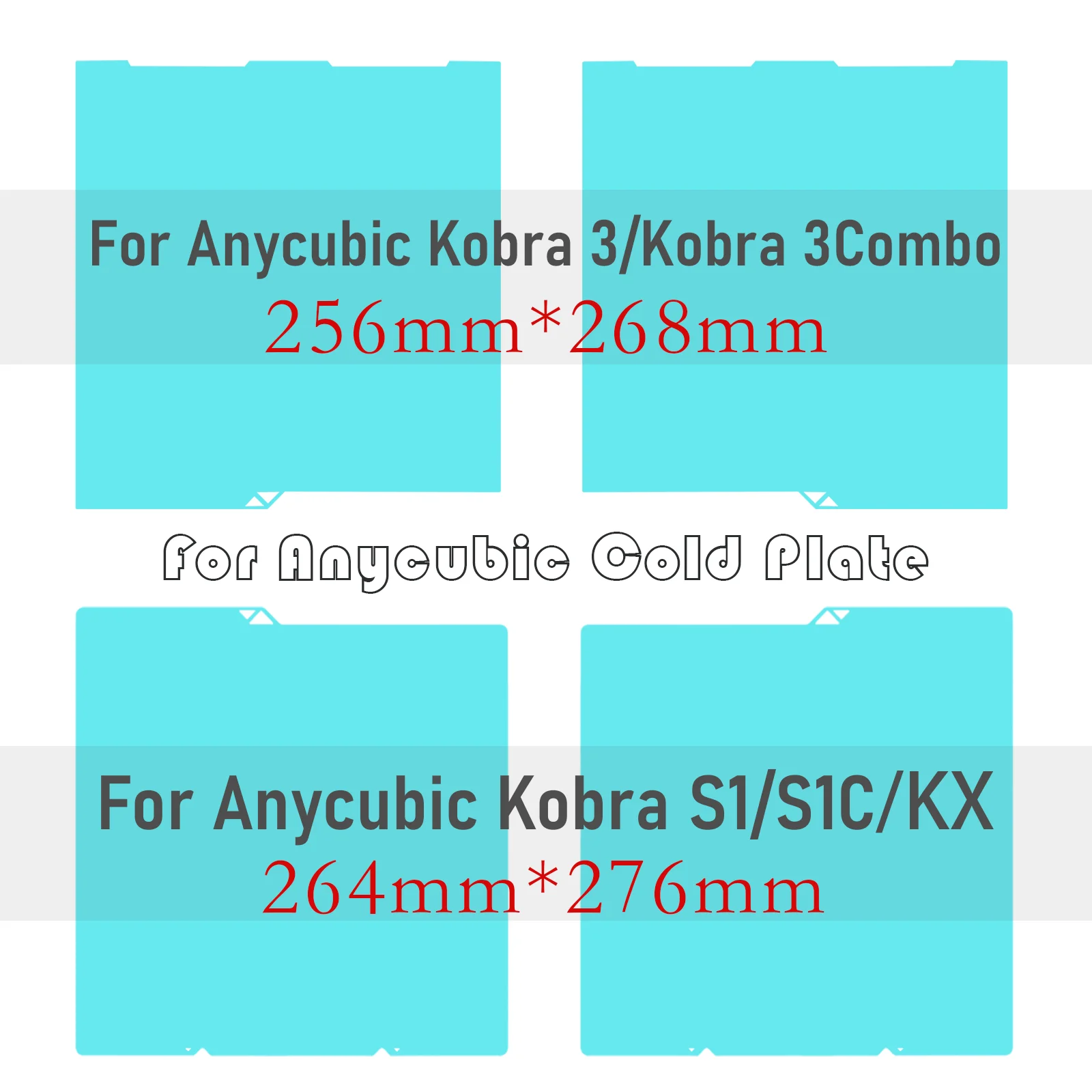 

Охлаждающая пластина для Anycubic Kobra 3, Kobra S1, S1C, KX; Охлаждающая подставка для Anycubic Kobra 3 Combo, Kobra X, Kobra3; Охлаждающая стальная пластина с пружинным механизмом
