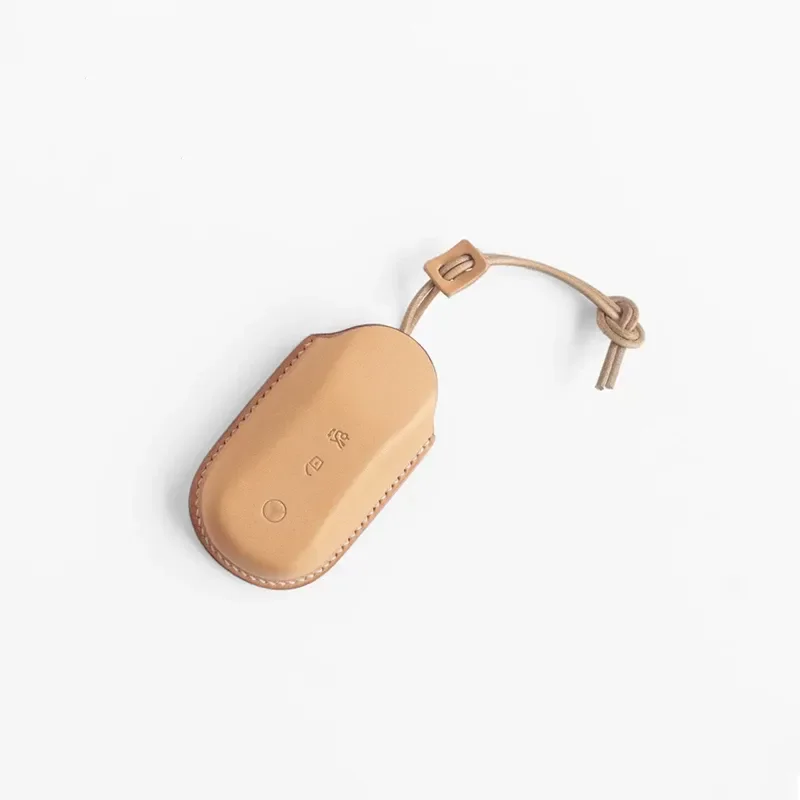 for Mercedes-Benz E260L E300L Genuine Leather Key Case Handmade Custom Shaped Exquisite Key Cover Bag for Men and Women