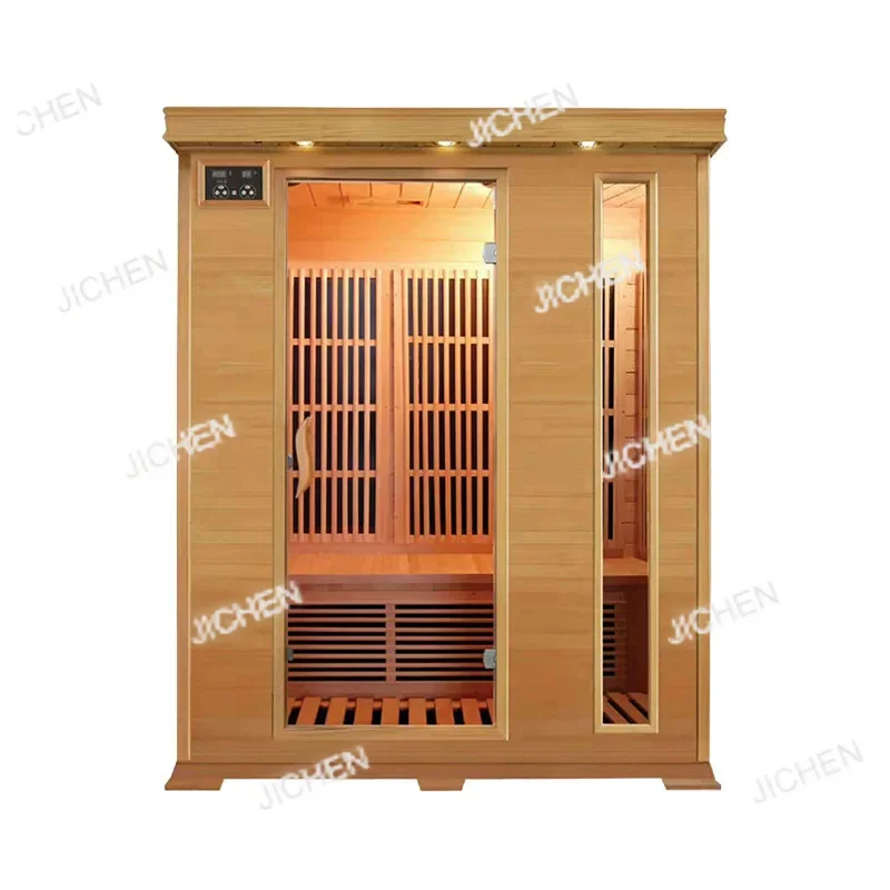 

Двойная сауна JCC по индивидуальному заказу, большой кислородный бар из дерева с отрицательными ионами Hemlock, мобильная паровая комната для нескольких человек