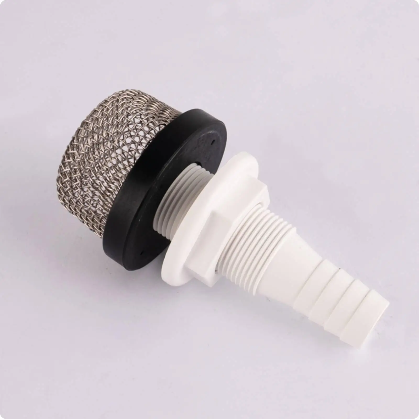 Marine Aquatic-Reservoir Pump Inlet Screen Hose Barb Threaded Inlet Screen White