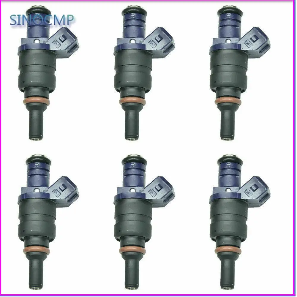 

6pcs Car Fuel Injectors Nozzle 1439800 1427240 7546244 13537546244 13537546245 13641427240 For BMW X3 X5 330i 330Ci 530i Z3 Z4