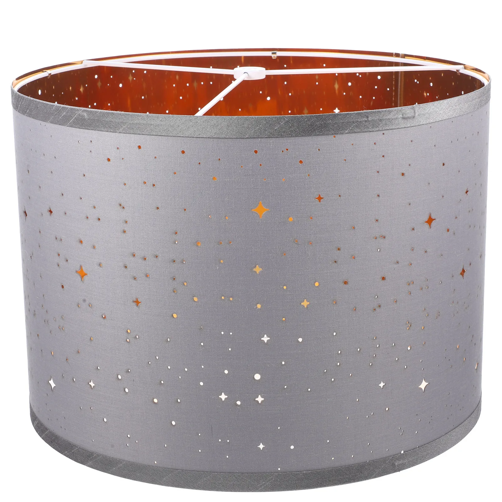 

Semi-Circular Lamp Shade Strong Iron Frame with Fine Cloth Cover Simple Elegant Design for Desk Chandelier Wall Lamp