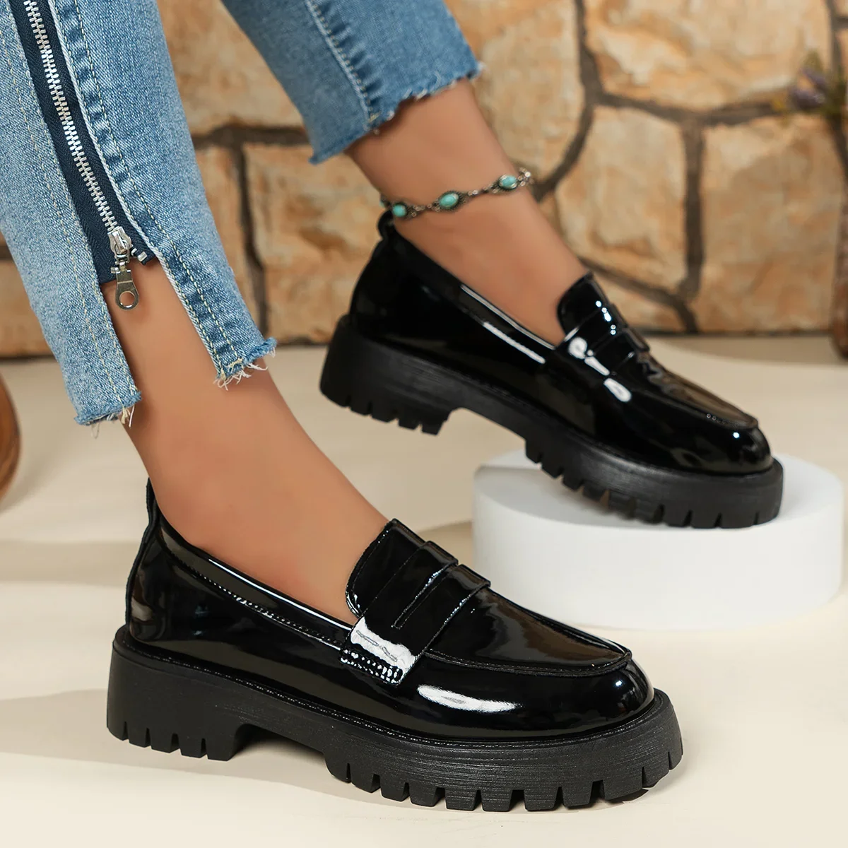 Immagine 7: Scarpe basse da donna Mocassini caldi estivi Comode sneakers leggere alla moda Scarpe casual da esterno per donna Zapatillas De Mujer