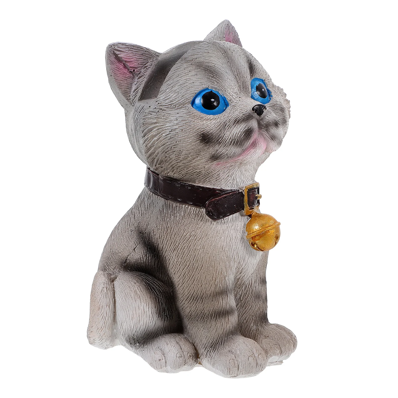 

Gray Cat Eyeglass Holder Resin Cute Animal Glasses Display Stand Desk Organizer Home Office Nightstand Decoration