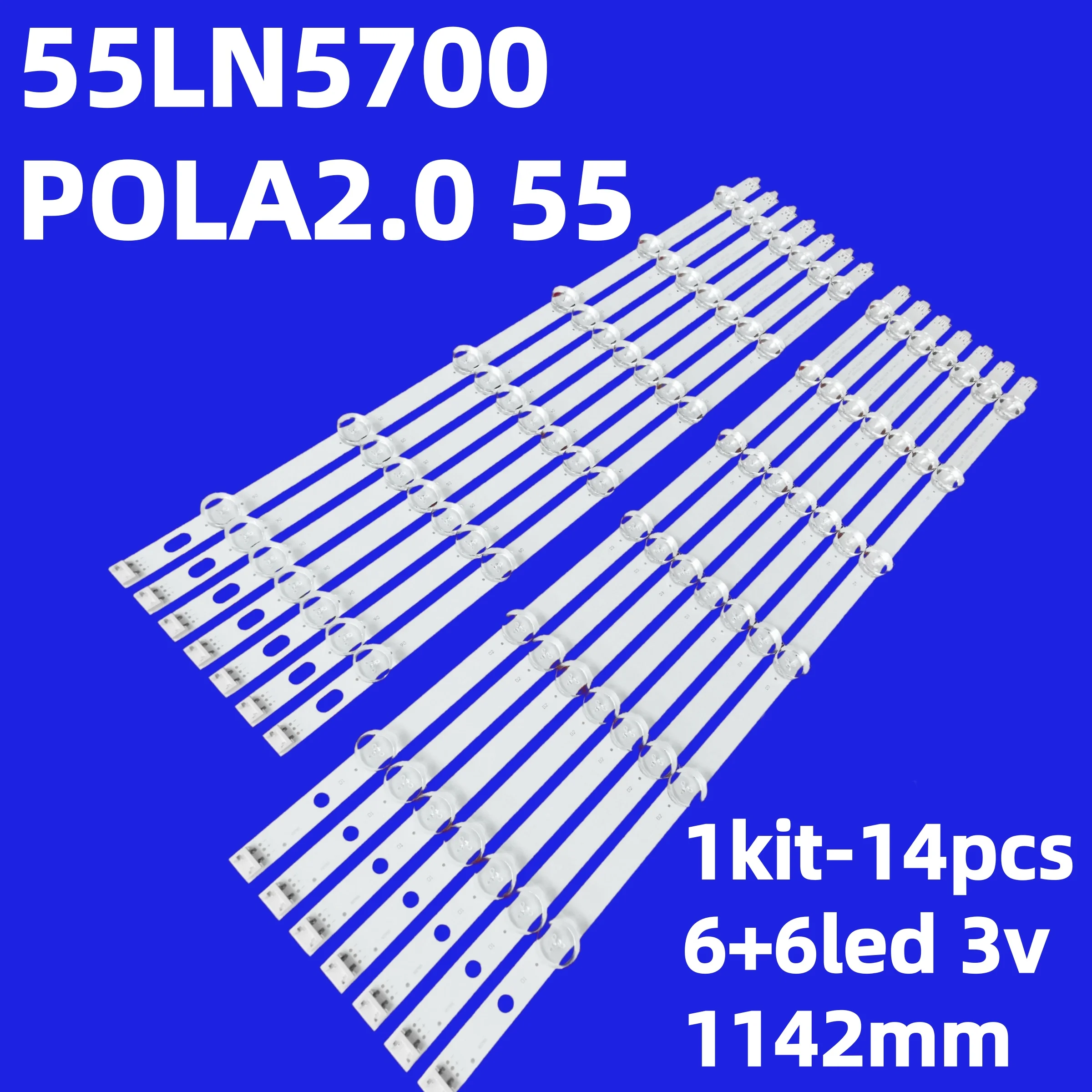 Tira de retroiluminación LED para 55LN5710 55LN5750 55LA6200 55LN5200 -ZA 55LN5700 55LN5400 Innotek POLA 2.055