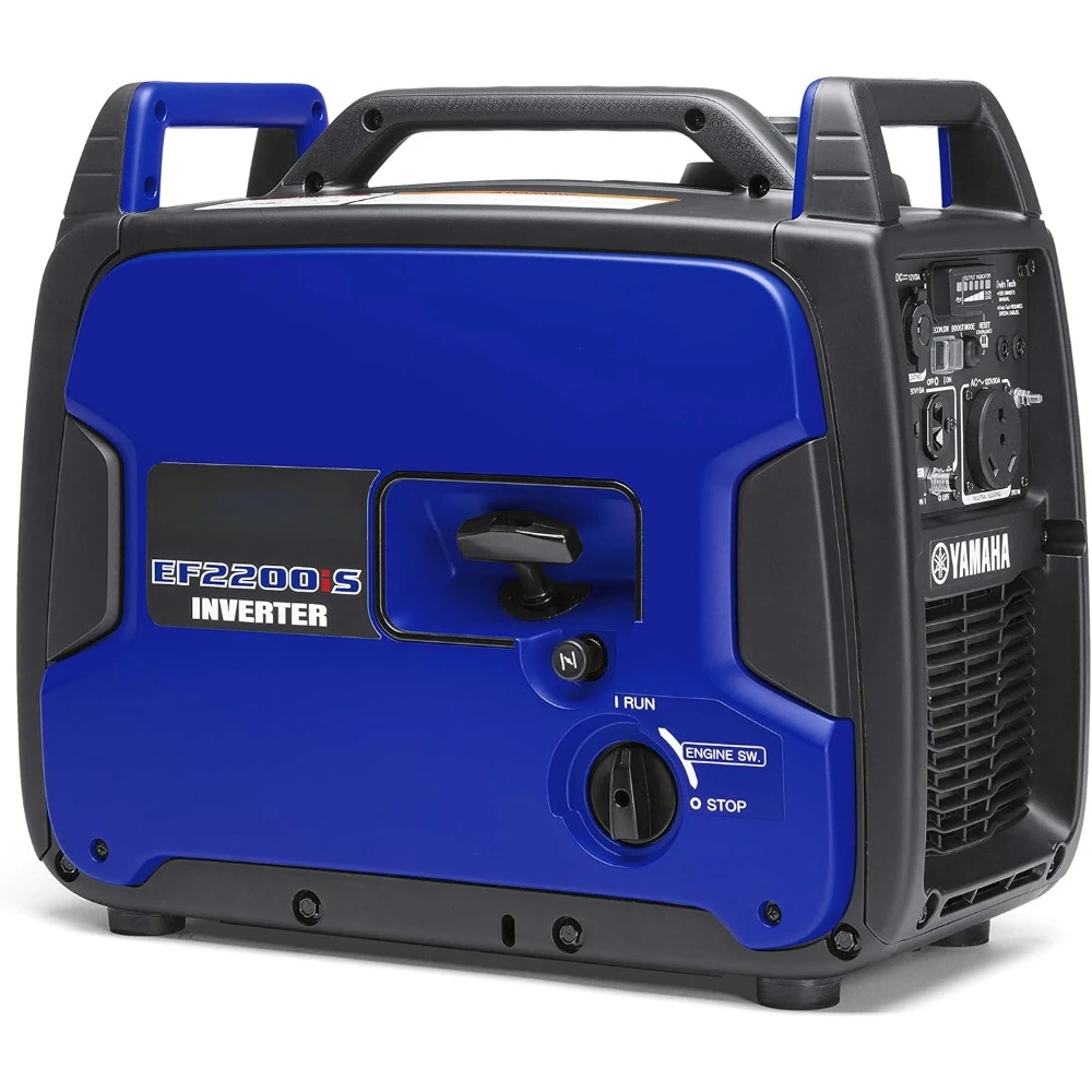 

Inverter Generator with Precision Silencing for Quiet Operation. 2200 Watts, Portable Power Station for Indoor Outdoor Use,Blue