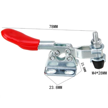 1 adet GH-101A 50Kg manivelalı kelepçe hızlı yayın dikey/yatay tip kelepçeleri u-şekilli Bar el aracı ahşap doğrama bölüm için
