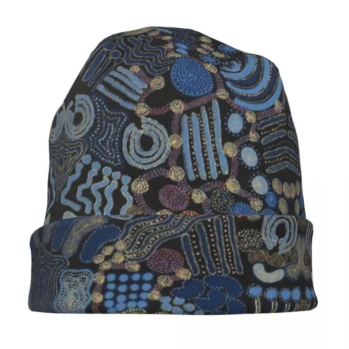 Australian Aboriginal Art Cap Casual Autumn Winter Outdoor Skullies Beanies Hats Spring Warm Multifunction Bonnet