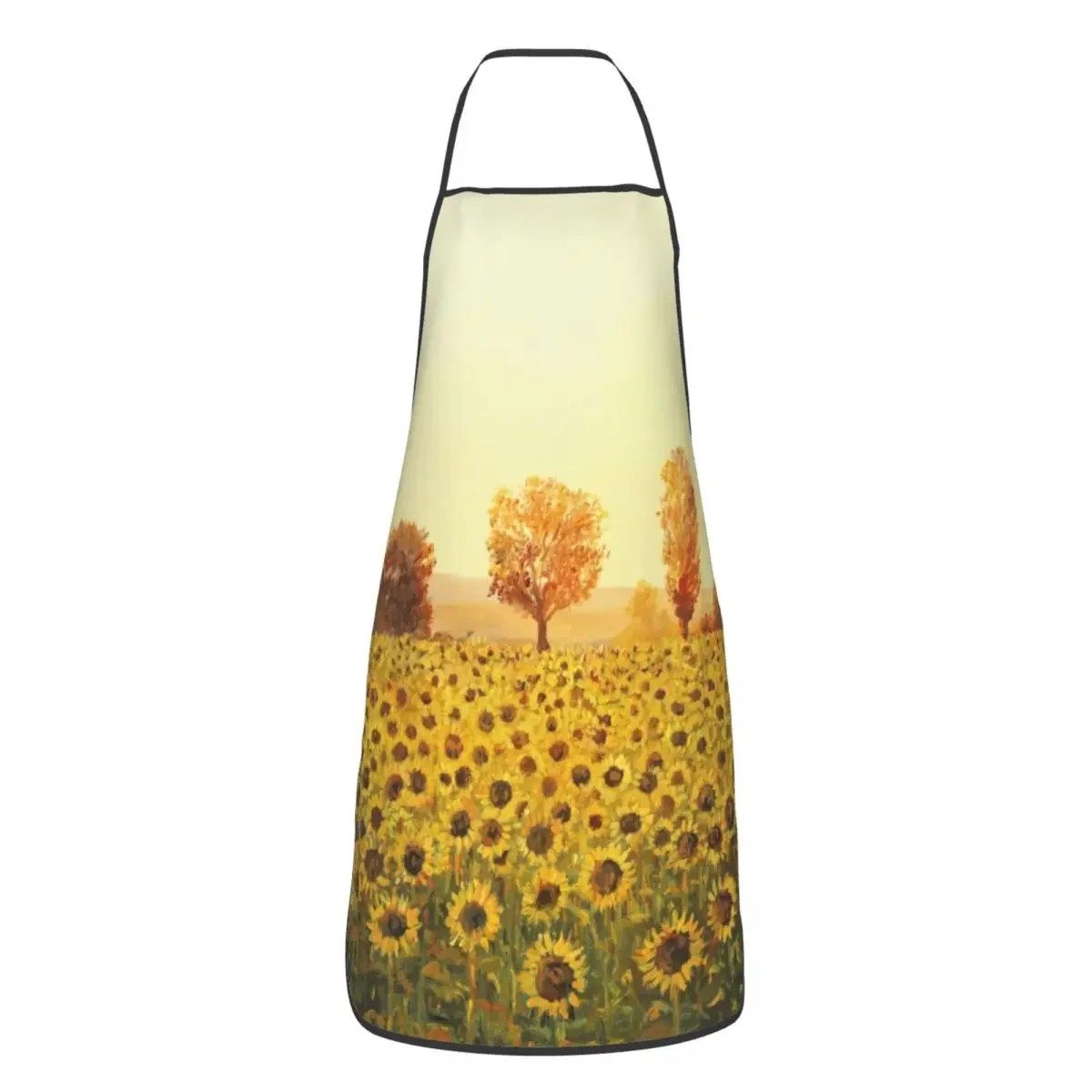 Grembiule estivo girasoli donna uomo bavaglino Unisex Pretty Flower Kitchen Cooking Tablier Cuisine Chef Baking