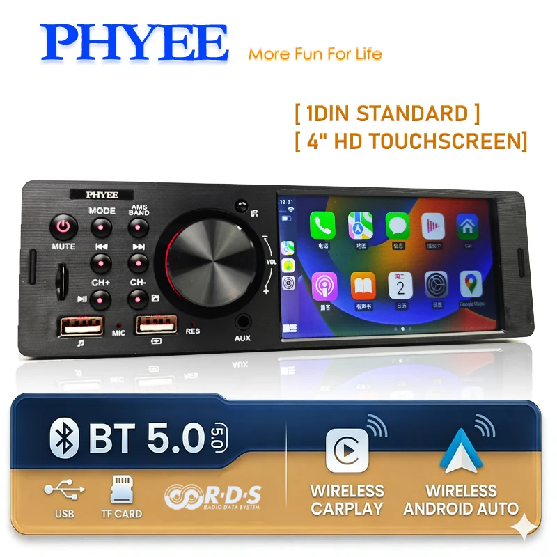 Phyee 1 Din Carplay…