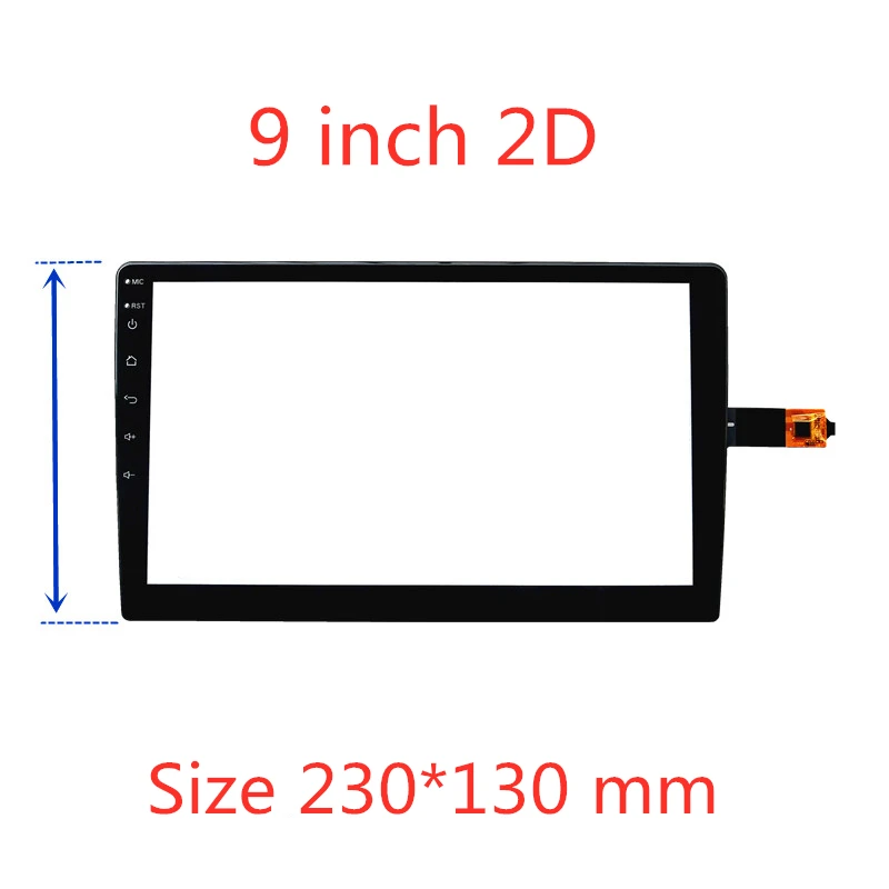 QVK 2.5D 9 10.2 INCH touch for LEHX L6 PRO Radio Multimedia Player touch screen panle