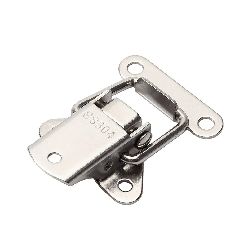 3PCS 304 Stainless Steel Buckle Box Buckle Aircraft Buckle Lock Heavy-duty Furniture Flat Mouth Dovetail Lock Industrial Fixing