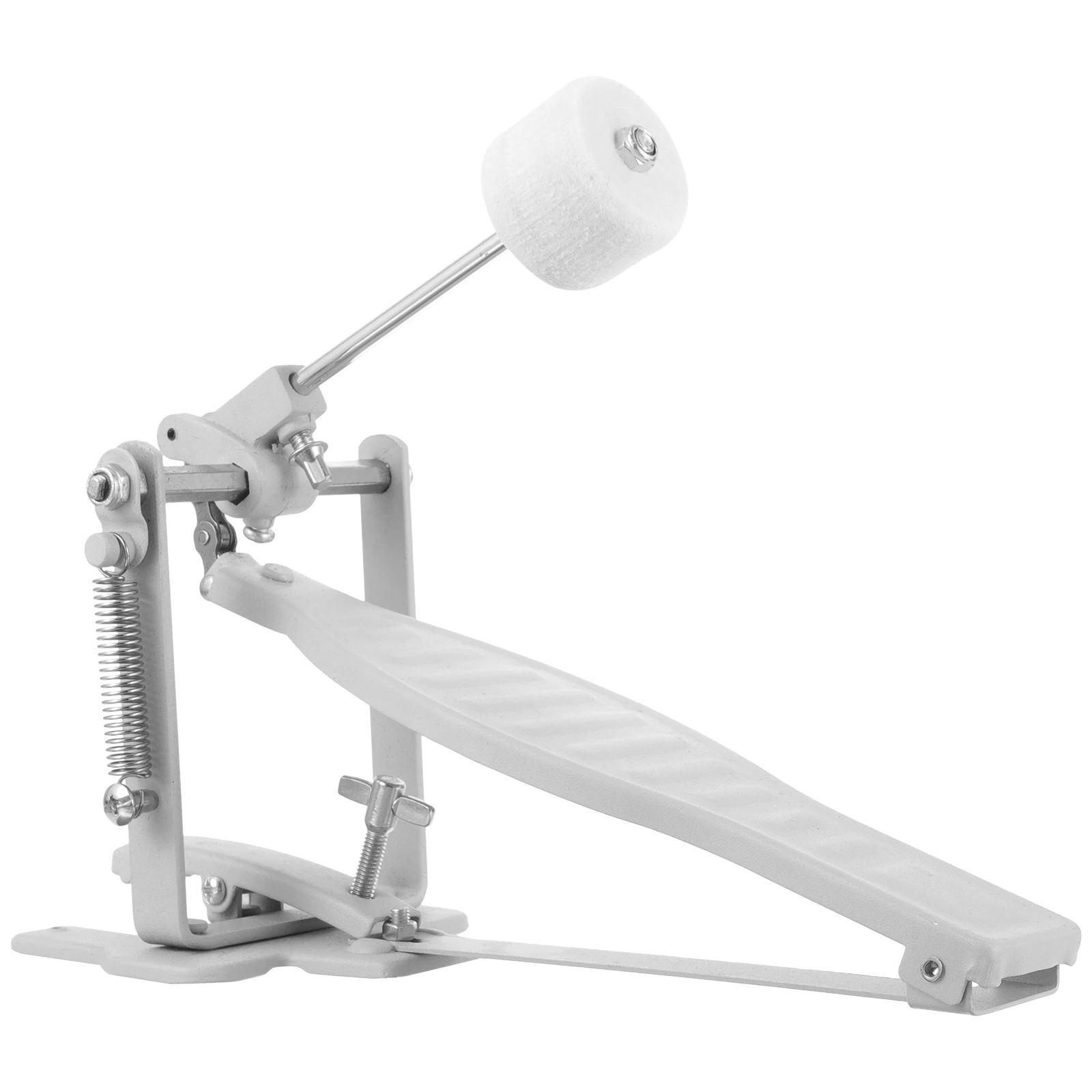 

Single Bass Drum Pedal Durable Metal Kick Replacement Accessory for Percussion Instrument Kit Component Practice Foot