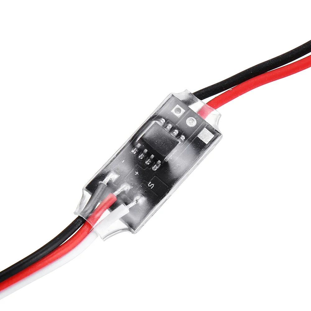 2.7A 1S Bidirectional Micro Brushed ESC 3.3-6V Winch Reversing with Overheat Out of Control Protection for RC Car Airplanes