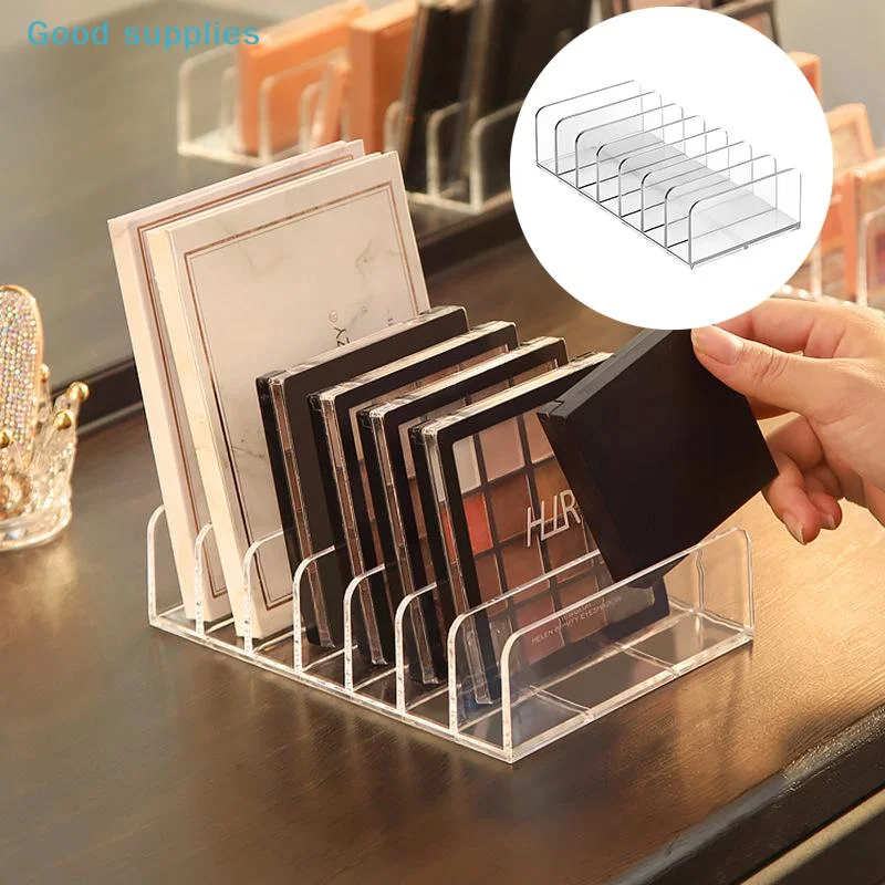 7 Grid Makeup Organizer Storage Box Desktop Eye Shadow Palette Display for Bathroom Vanity Desk Countertop Arrangement