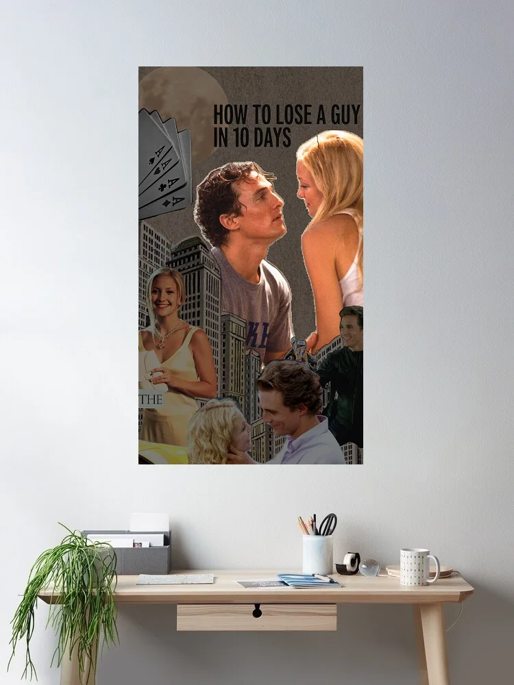 How to Lose a Guy in 10 Days Movie, Art Print Silk Poster Home Wall Decor
