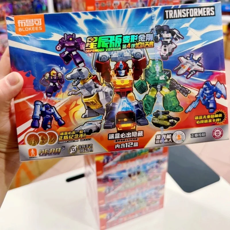 

Новые Blokees Transformers Defender Version Wave 4, Grimlock Rodimus Prime, сборная модель, экшн-фигурка, Mystery Box, подарок для ребенка
