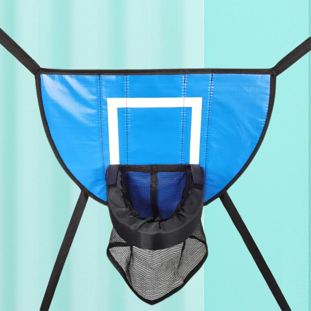 

Trampoline Basketball Hoop with Pump and Mini Ball Kids Sport Games Trampoline Accessory for Trampoline and All Ages