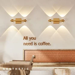 Led Wall Lamp Bathroom Mirror Vanity Light For Bedroom Bedside Living Room AC85 - 265V Indoor Modern Sconces Fixtures Black Gold