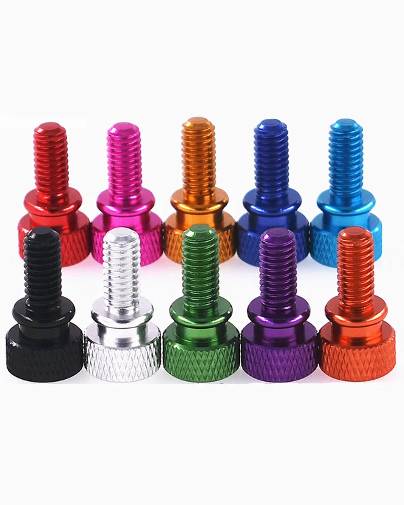 

1Pcs -20Pcs M6x8mm/10mm/12mm Colourful Aluminum Knurled Head Computer Case Screw Hand Tighten Thumb Screws