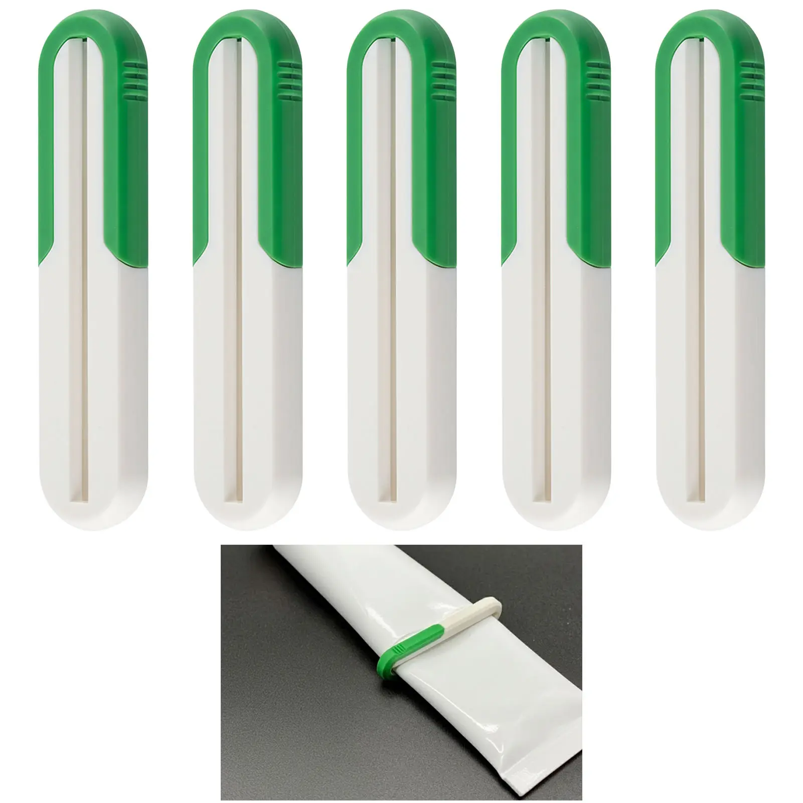 Toothpaste Squeezer Efficient Bathroom Organizer for Family Home Use 5pcs Portable Plastic Tube Presser Space Saving Tool