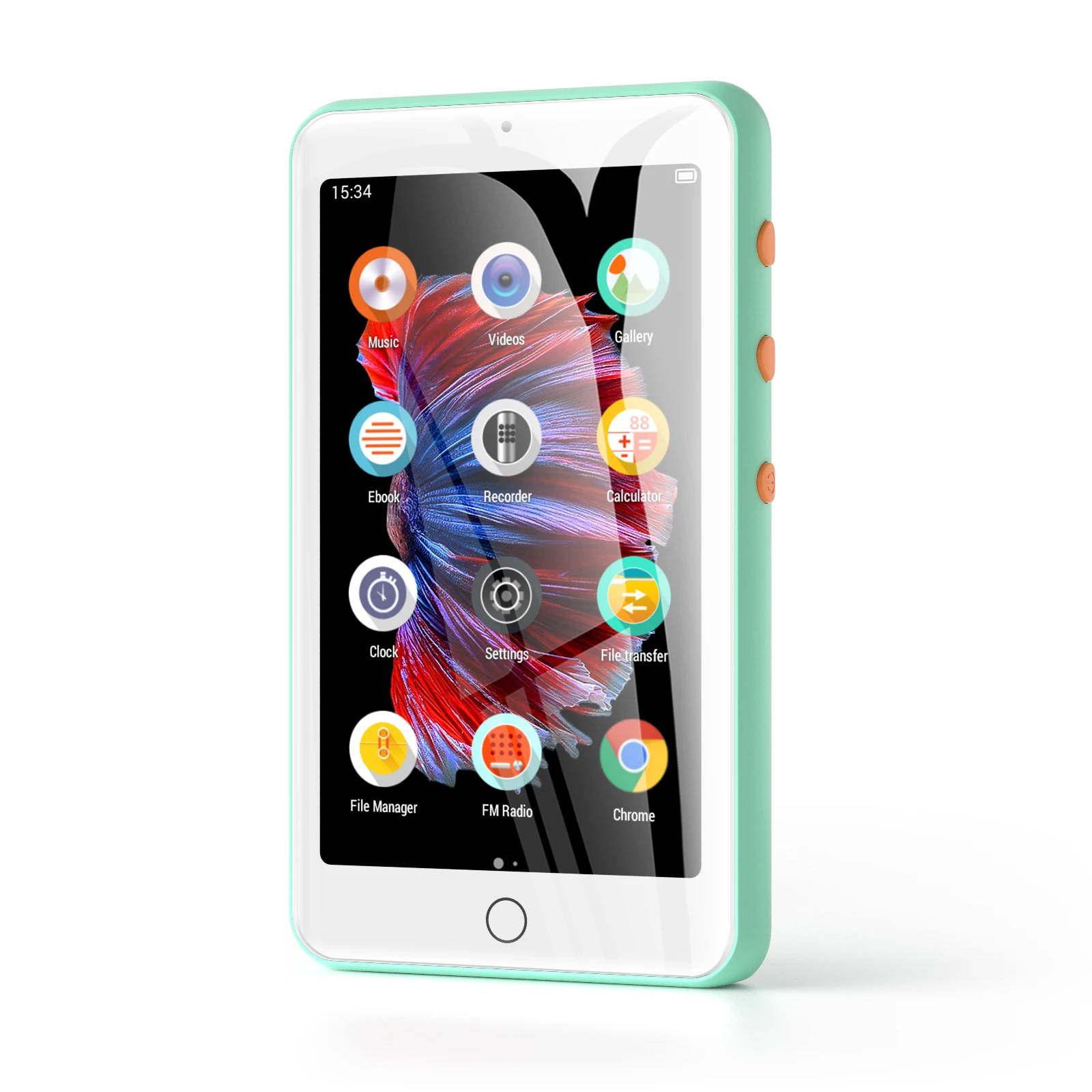 Lecteur mp3 bluetooth et wifi, lecteur de musique MP3/MP4 avec vidéo, haut-parleurs, radio FM, eBooks, capacité jusqu'à 512 Go