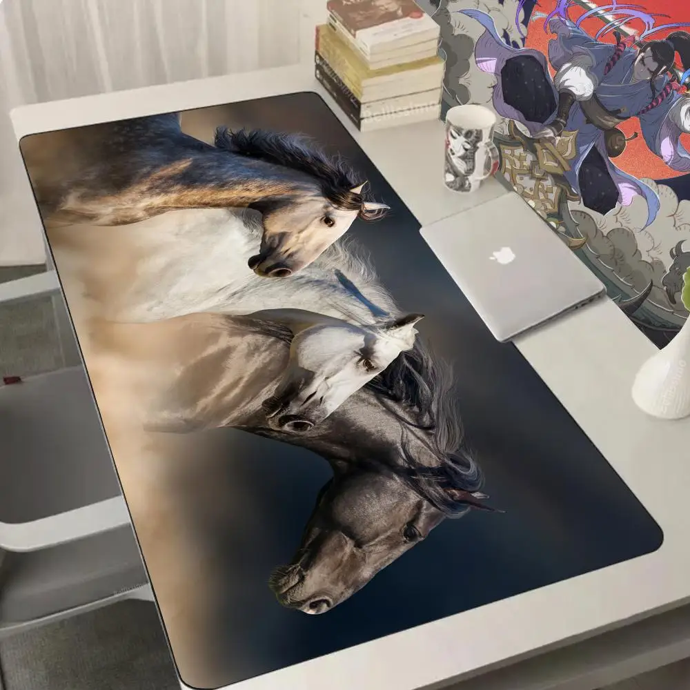 

Customized Mouse Pad Galloping Horse XXL Gaming Mouse Pad Desk Pad Mouse Pad Anime Gaming Keyboard Computer Desk PC Accessories