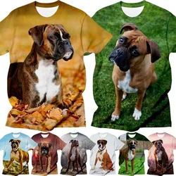 Summer New Fashion Casual Men's and Women's Boxer Printed 3d T-shirt Hip-hop Funny T-shirt Top Plus Size Xs-5xl