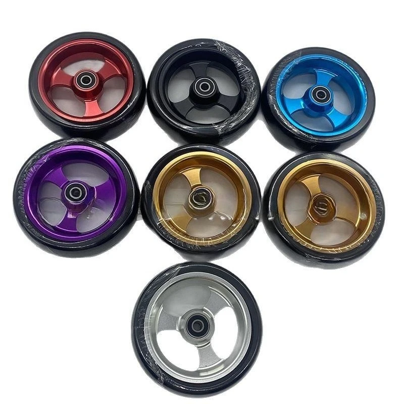 4 Inch 5 Inch Aluminum Alloy Front Wheel Casters High Speed Wear Resistant Sports Wheelchair Replacement Accessories