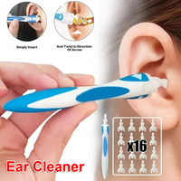 Ear Wax Remover Tool Ear Cleaner With Soft Silicone 16 Replacement Tips Simply To Grab Extract Earwax