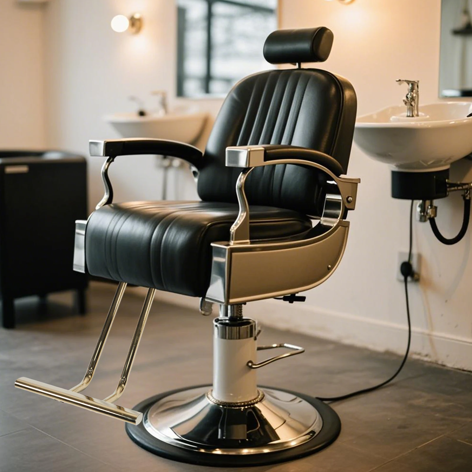 

Barber Chair Footrest Ergonomic Adjustable Salon Spa Equipment Durable Comfortable Support Compatibility Replacement