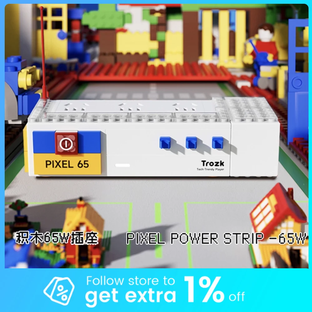 trozk-65w-電源タップ窒化ガリウム充電器急速充電ソケットデスクトップ-e-スポーツパッチパネル-usb-ゲーマーデスクトップ装飾ギフト