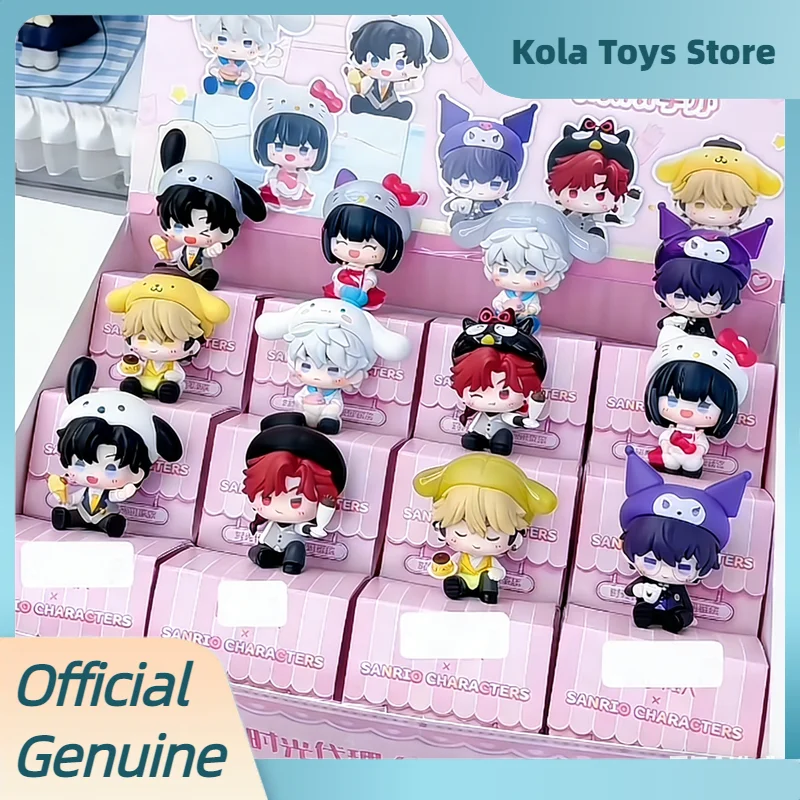 

Genuine Sanrio Sweet Time Time Agent Series Figure Blind Box Cute Collectible Ornament Mini Beans Mystery Box Birthday Gift