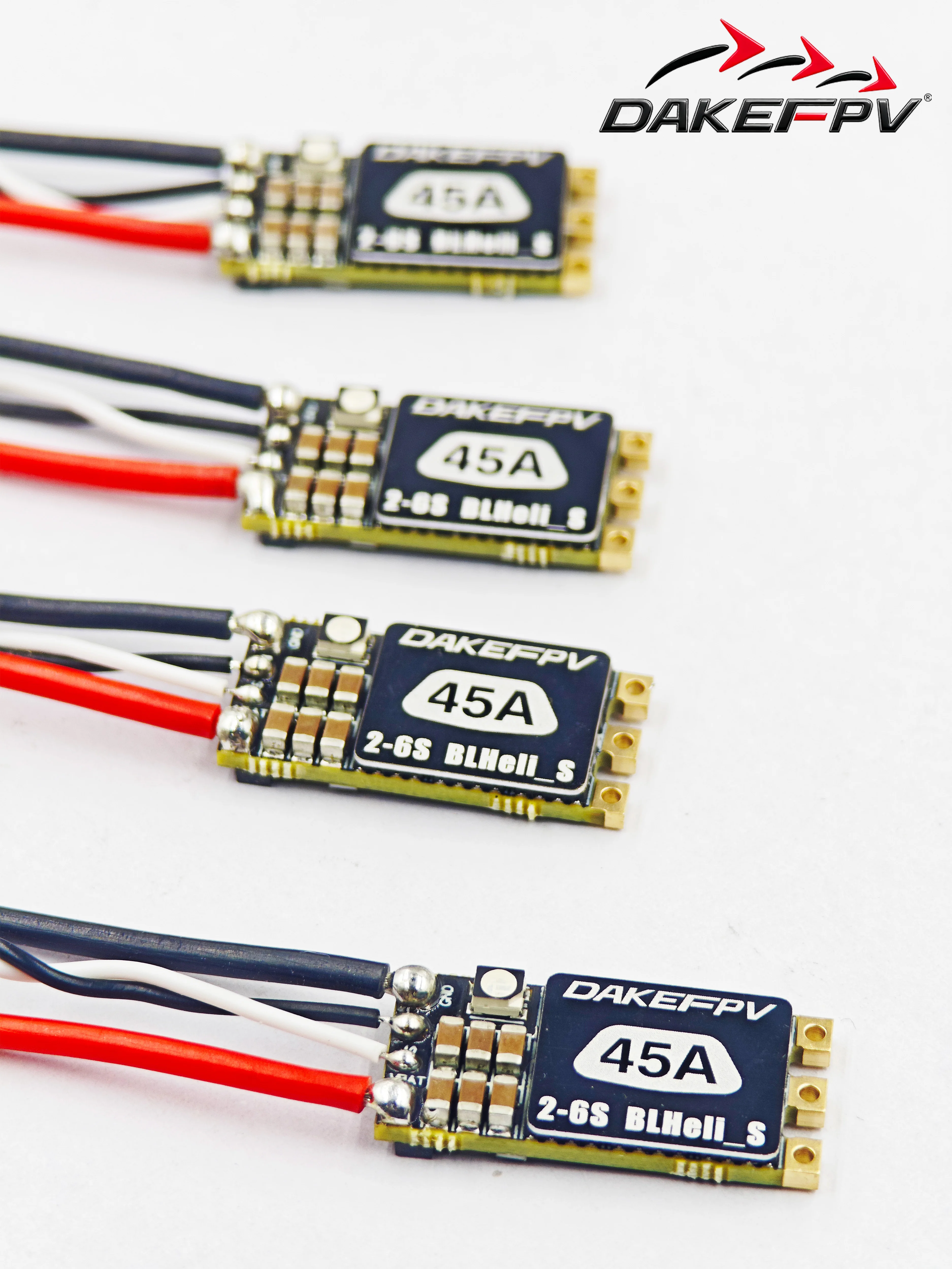 

DAKEFPV 35A 45A BLHeli_S BLS 2-6S ESC Встроенный программируемый светодиод RGB ONESHOT125 D-Shot 150/300/600 для рамы квадрокоптера RC FPV