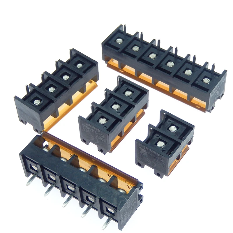 2/5pcs HB9500-2P 3P 4P 5P 6P 7P 8P 9P 10Pin PCB Screw Terminal Block Connector HB-9500 300V 30A Lid Barrier Terminal 9.5MM Pitch