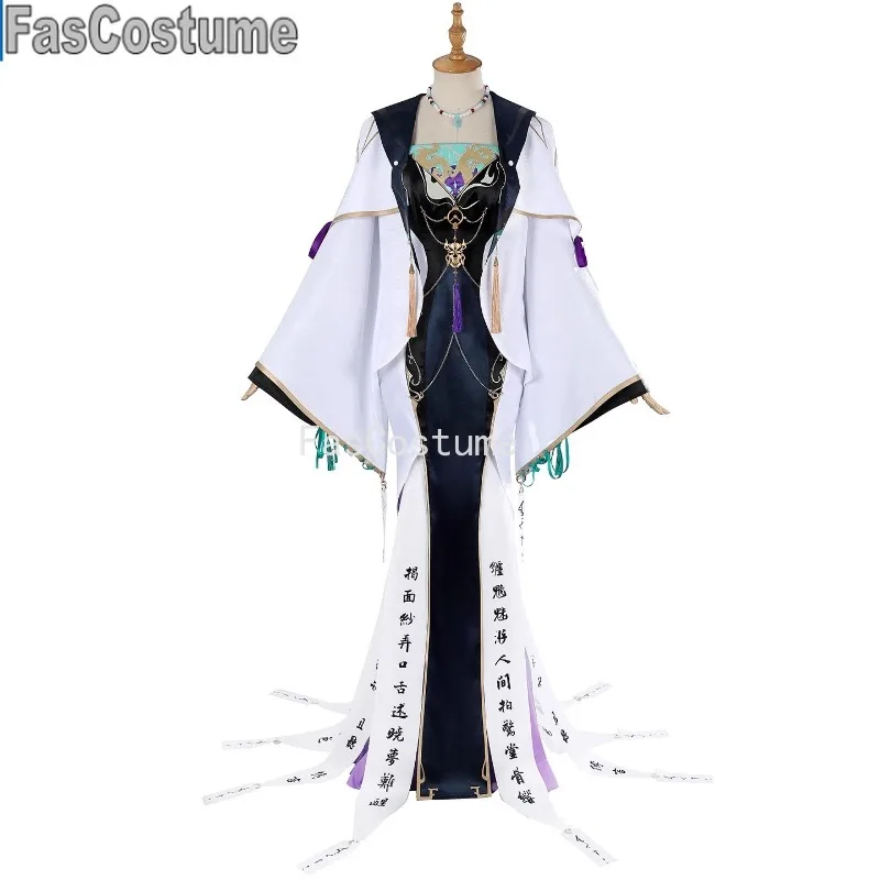 

FasCostumePath To Nowhere Yugu Game Suit Elegant Fishtail Dress Uniform Cosplay Costume Halloween Party Role Play Outfit Women