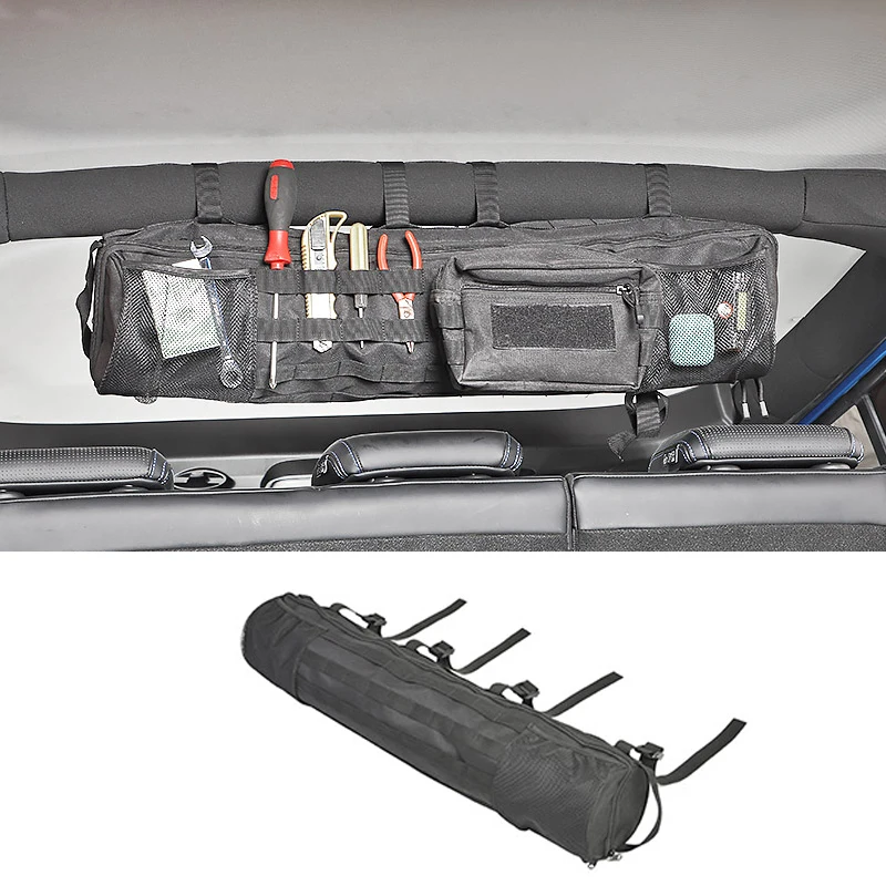 For Baic BJ40 Ickx K2 2021-2022 Tailbox Top Crossbar Storage Bag Roll Cage Storage Bag Car Accessory Accessories for Vehicles